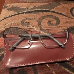 OGA Morel Men Unisex Eyeglasses Frame 67050 57□16 140 GG014 Brown frames